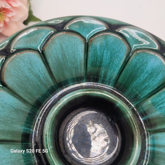 Vintage Blue Mountain Flower Tea Light Candle Holder - Picture 4 of 10